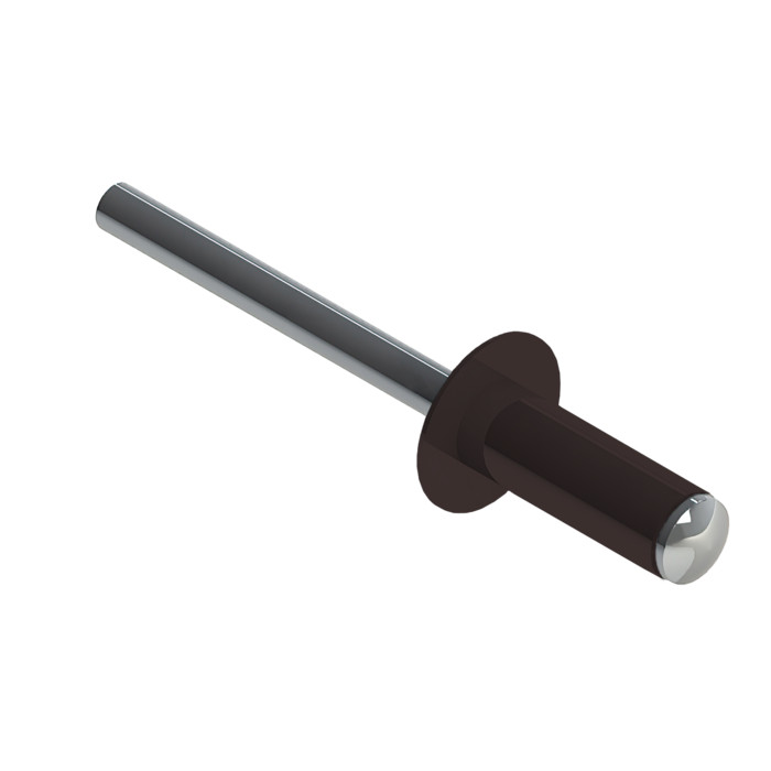 Заклёпка вытяжная Daxmer 4,0х10 RAL 8017 (10х1000шт) ал/ст